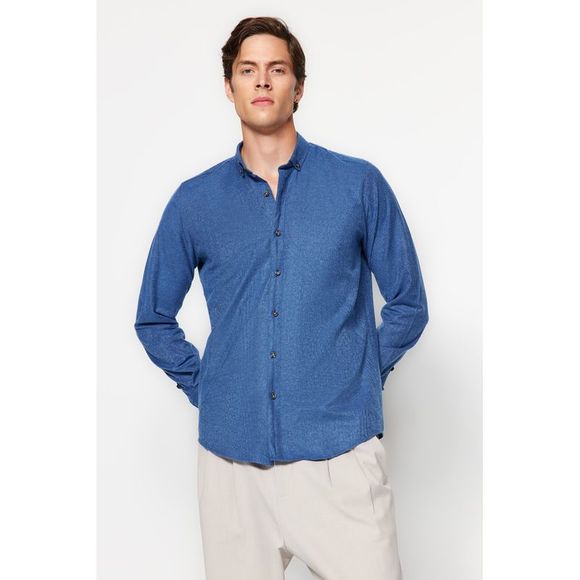 NWT Trendyol Men Slim fit Shirt collar Woven Shirt - Picture 3 of 13